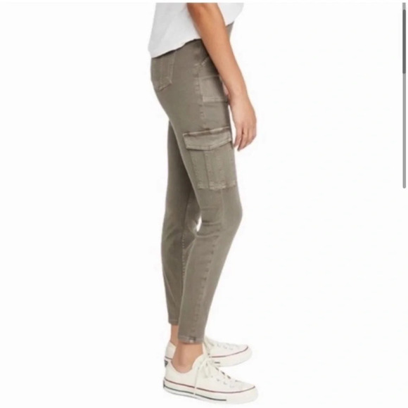 Spanx Stretch Twill Ankle Skinny Cargo Pant in Desert Dune Size S - Picture 8 of 15